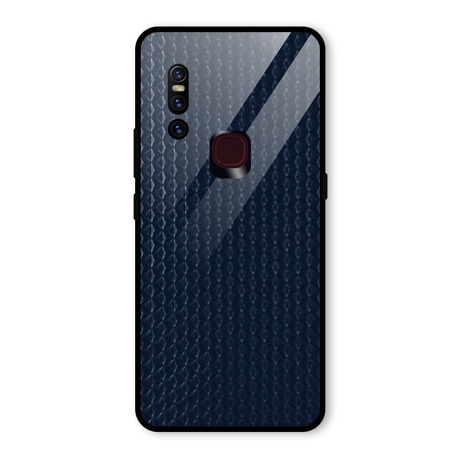Blue Pattern Glass Back Case for Vivo V15