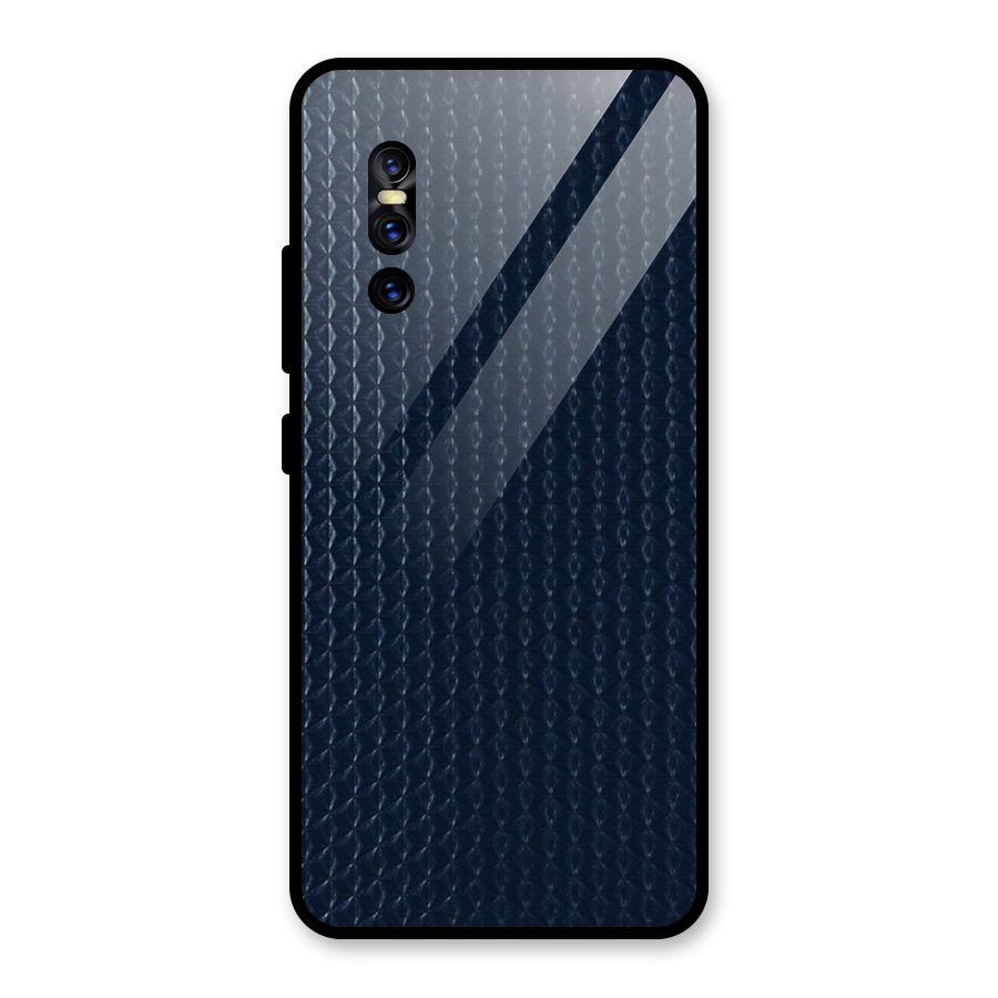 Blue Pattern Glass Back Case for Vivo V15 Pro
