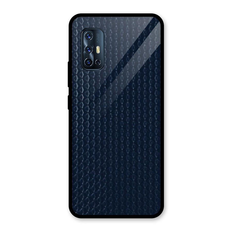 Blue Pattern Glass Back Case for Vivo V17