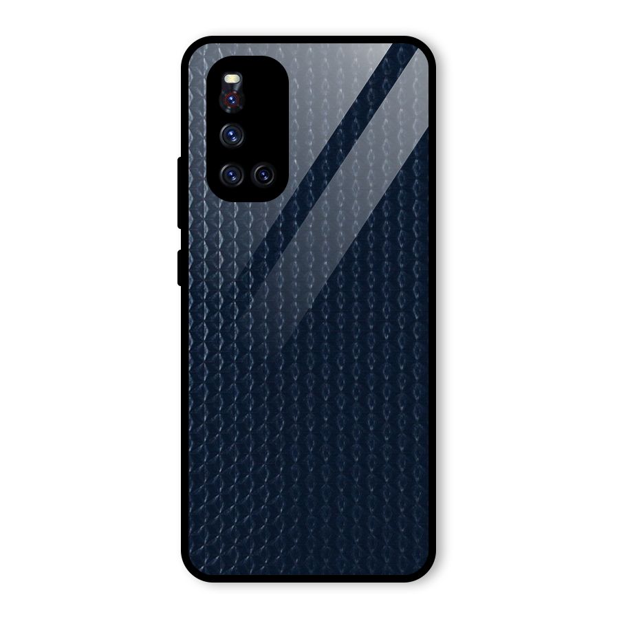 Blue Pattern Glass Back Case for Vivo V19