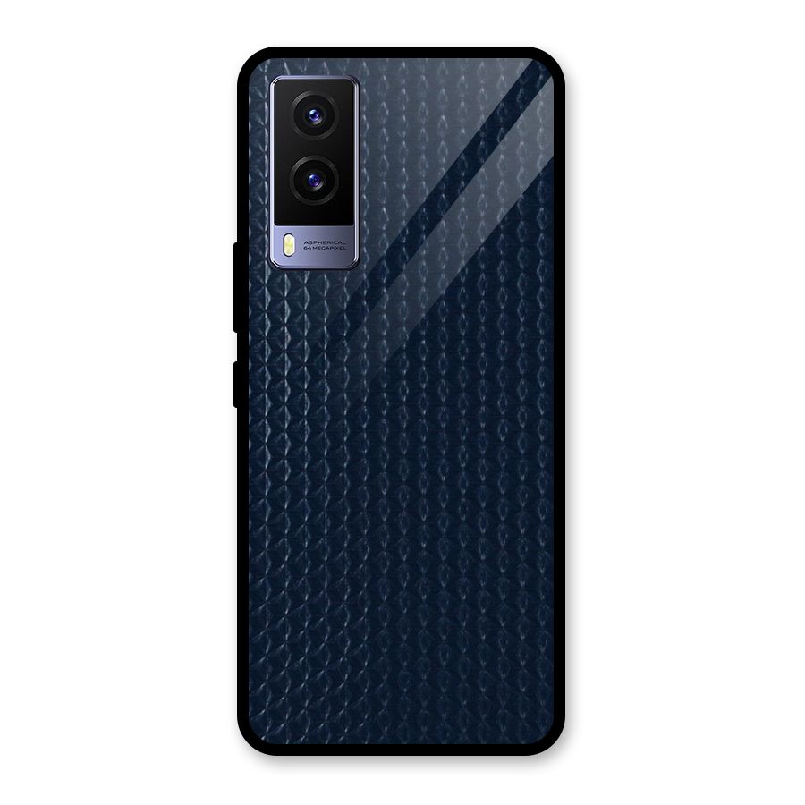 Blue Pattern Glass Back Case for Vivo V21e 5G