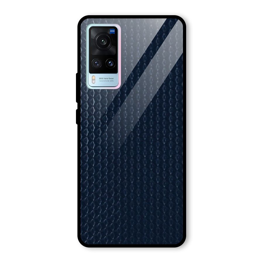 Blue Pattern Glass Back Case for Vivo X60