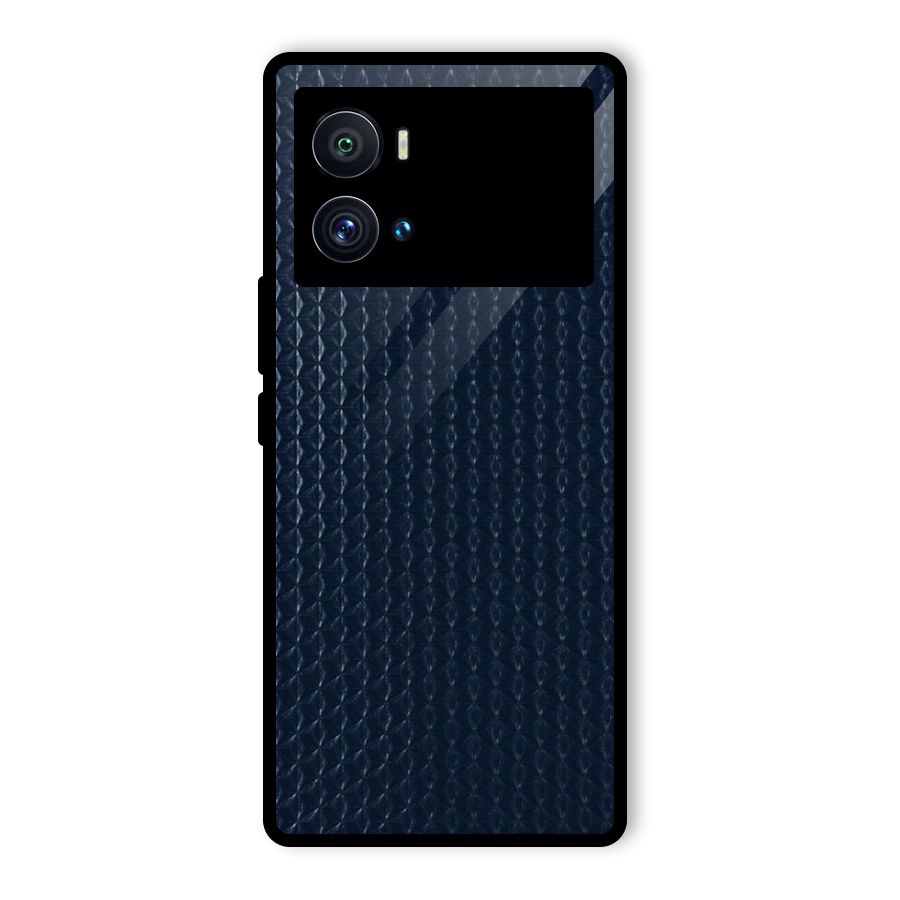 Blue Pattern Glass Back Case for Vivo iQOO 9 Pro