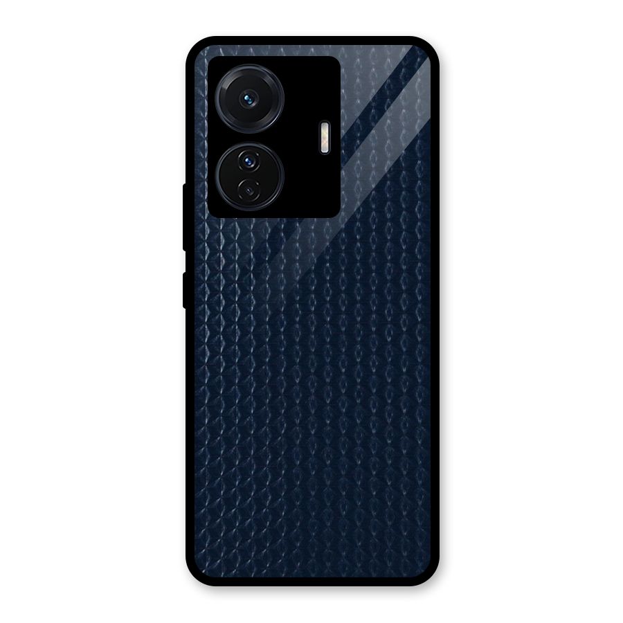 Blue Pattern Glass Back Case for Vivo iQOO Z6 Pro