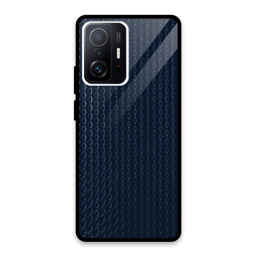 Blue Pattern Glass Back Case for Xiaomi 11T Pro