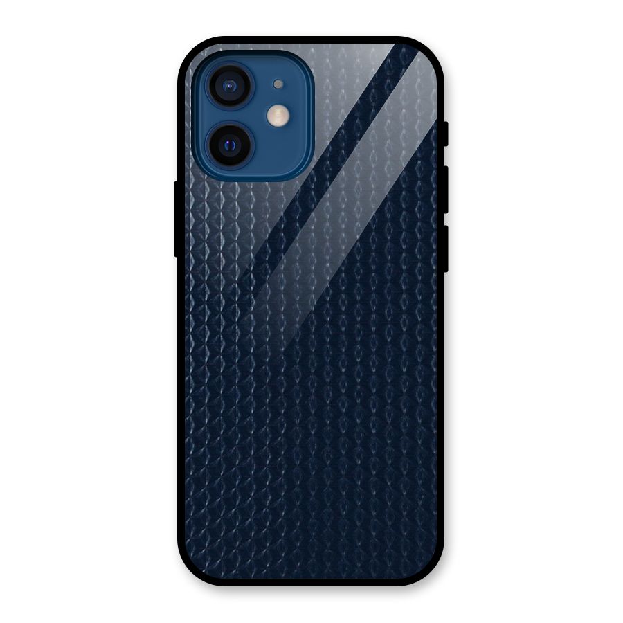 Blue Pattern Glass Back Case for iPhone 12 Mini