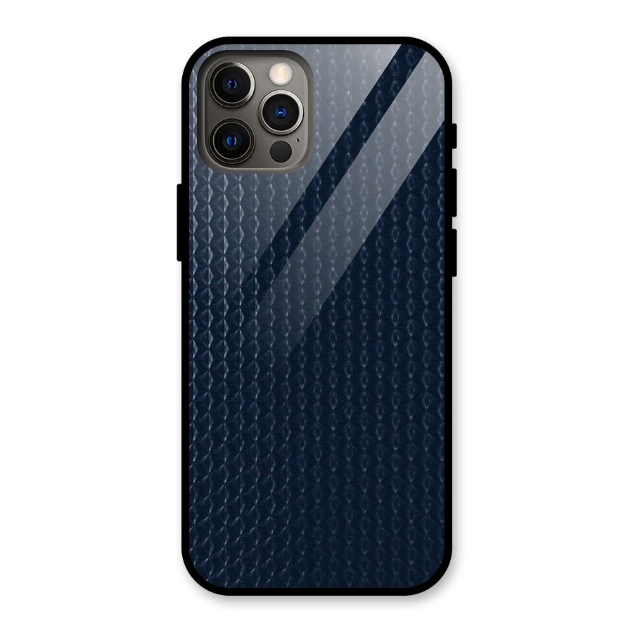 Blue Pattern Glass Back Case for iPhone 12 Pro