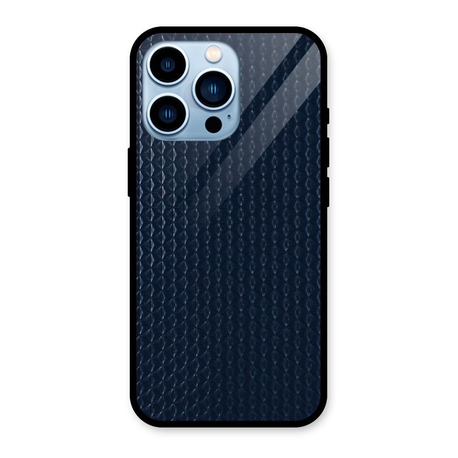 Blue Pattern Glass Back Case for iPhone 13 Pro