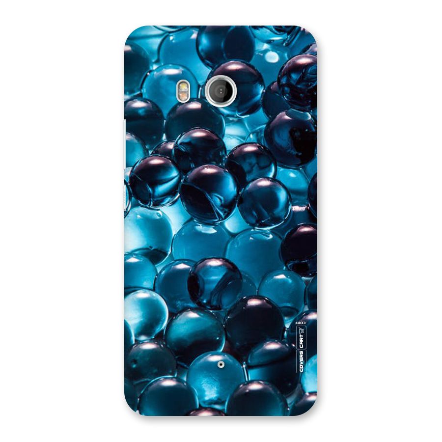 Blue Abstract Balls Back Case for HTC U11