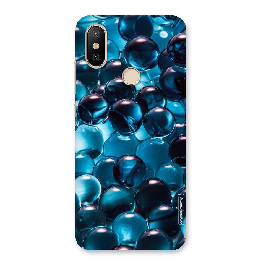 Blue Abstract Balls Back Case for Mi A2