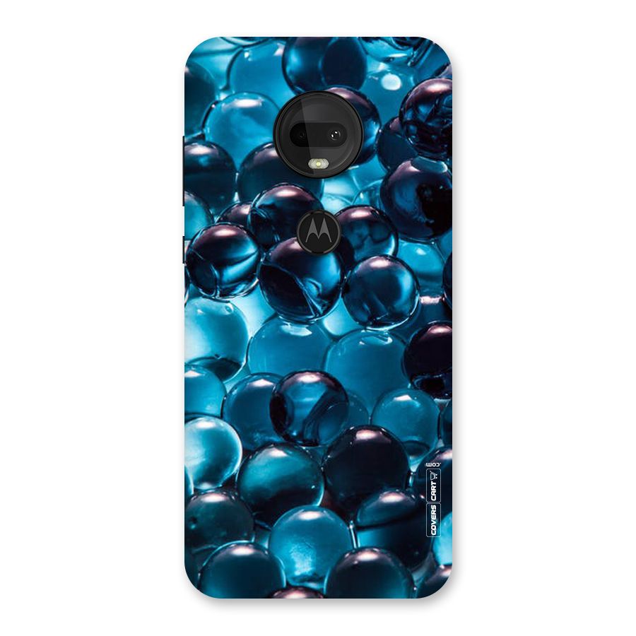 Blue Abstract Balls Back Case for Moto G7