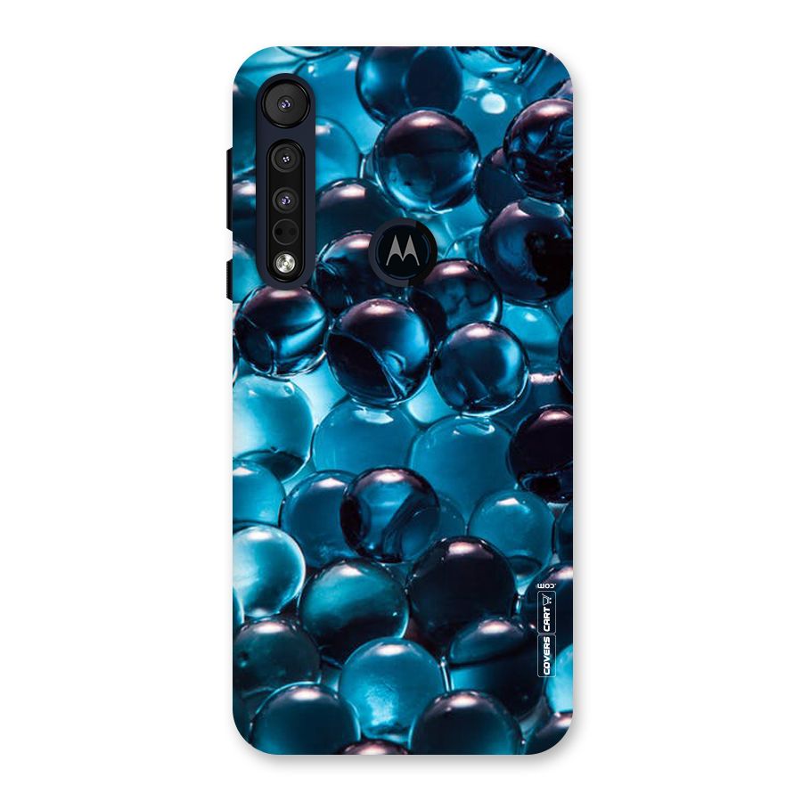 Blue Abstract Balls Back Case for Motorola One Macro