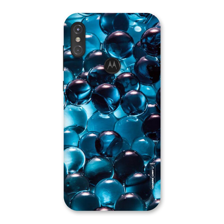 Blue Abstract Balls Back Case for Motorola One Power