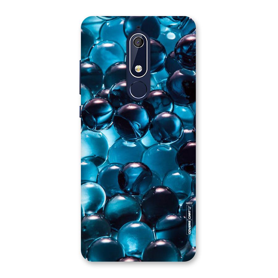 Blue Abstract Balls Back Case for Nokia 5.1