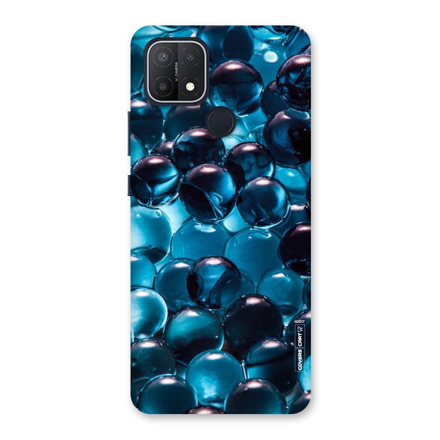 Blue Abstract Balls Back Case for Oppo A15