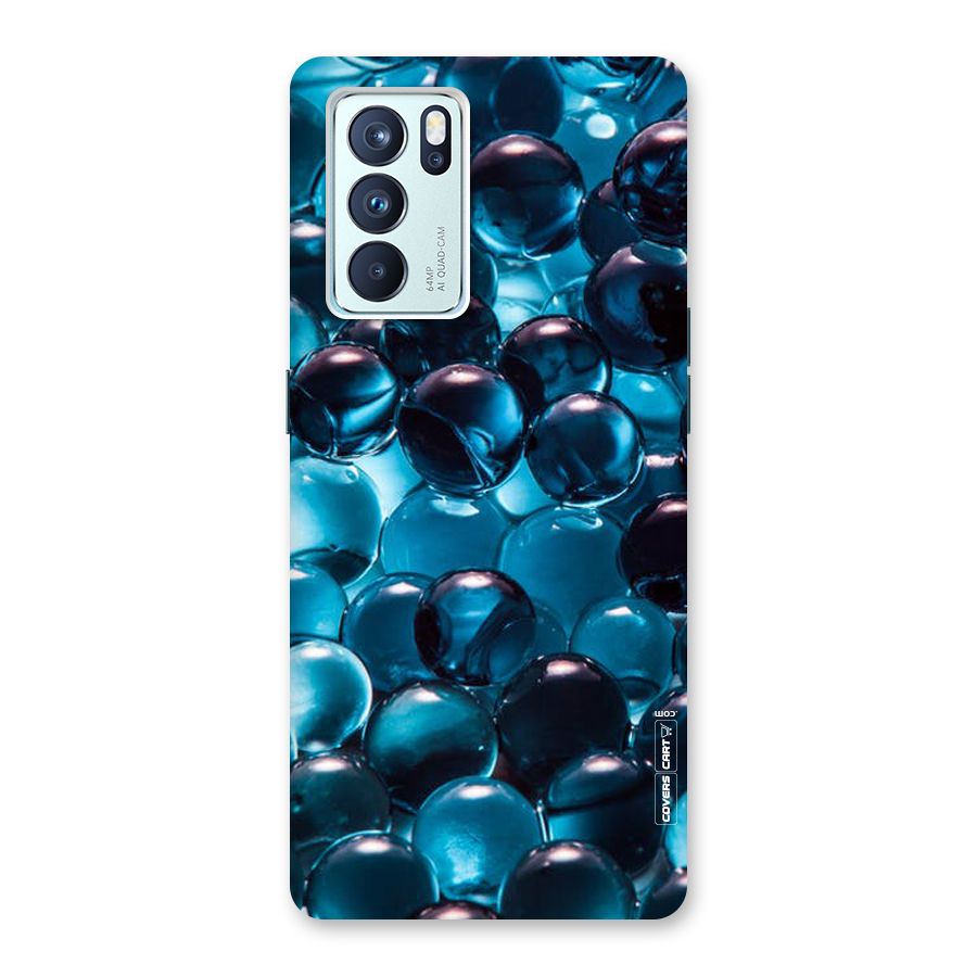 Blue Abstract Balls Back Case for Oppo Reno6 Pro 5G