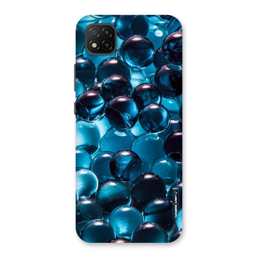 Blue Abstract Balls Back Case for Poco C3