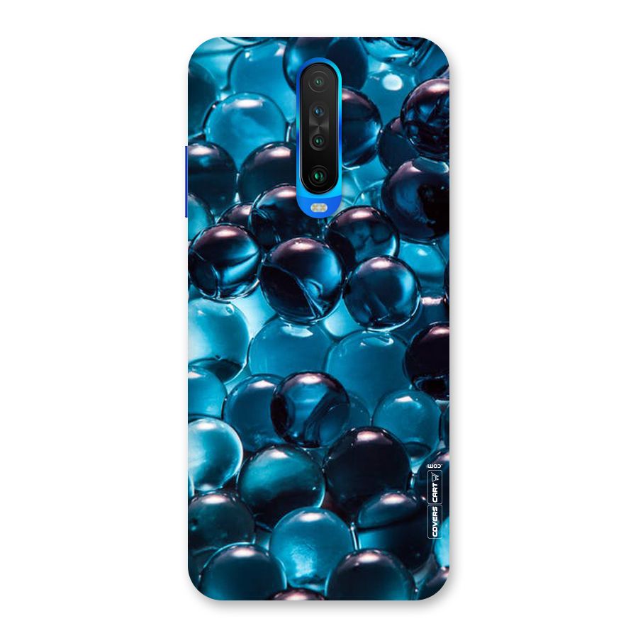 Blue Abstract Balls Back Case for Poco X2