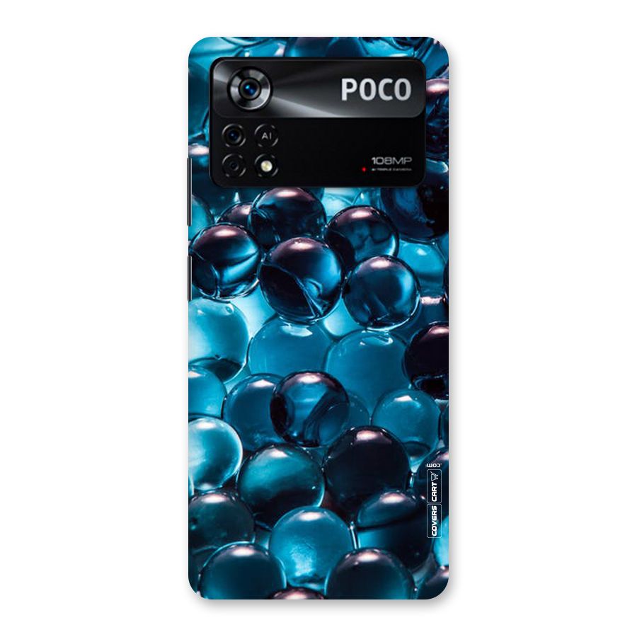 Blue Abstract Balls Back Case for Poco X4 Pro 5G