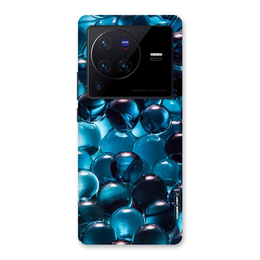 Blue Abstract Balls Back Case for Vivo X80 Pro