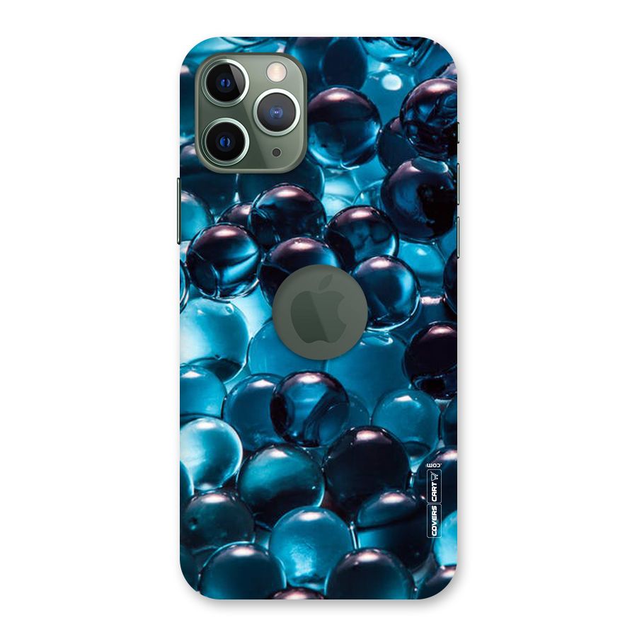 Blue Abstract Balls Back Case for iPhone 11 Pro Logo  Cut