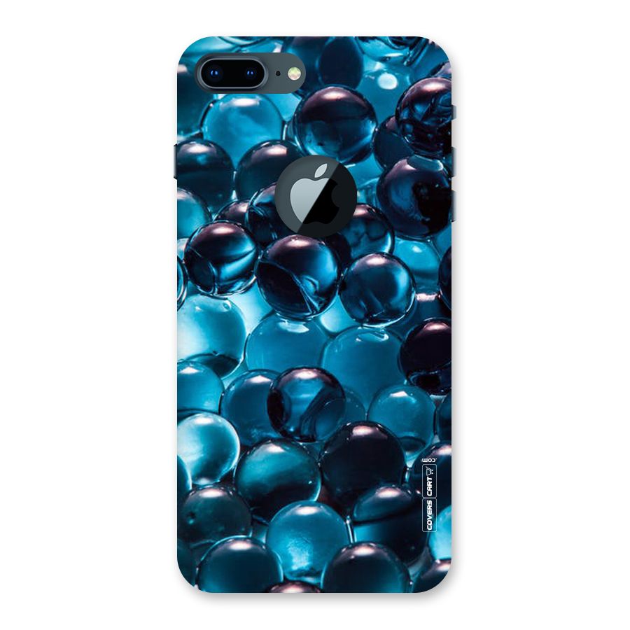 Blue Abstract Balls Back Case for iPhone 7 Plus Logo Cut