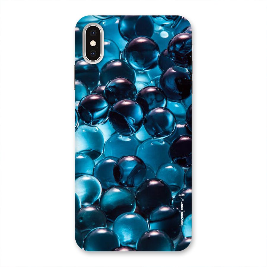 Blue Abstract Balls Back Case for iPhone XS Max