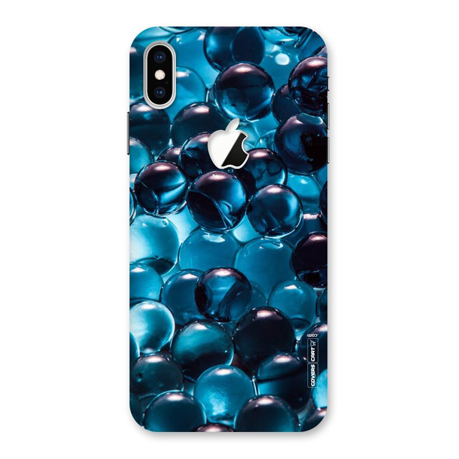 Blue Abstract Balls Back Case for iPhone XS Max Apple Cut