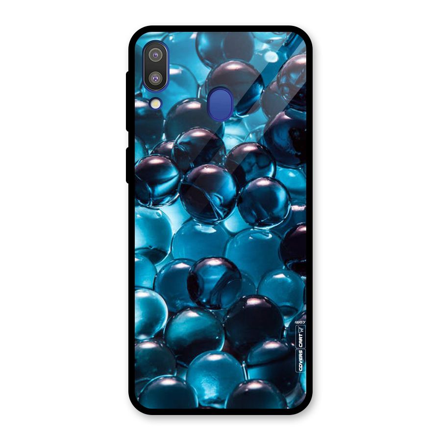Blue Abstract Balls Glass Back Case for Galaxy M20
