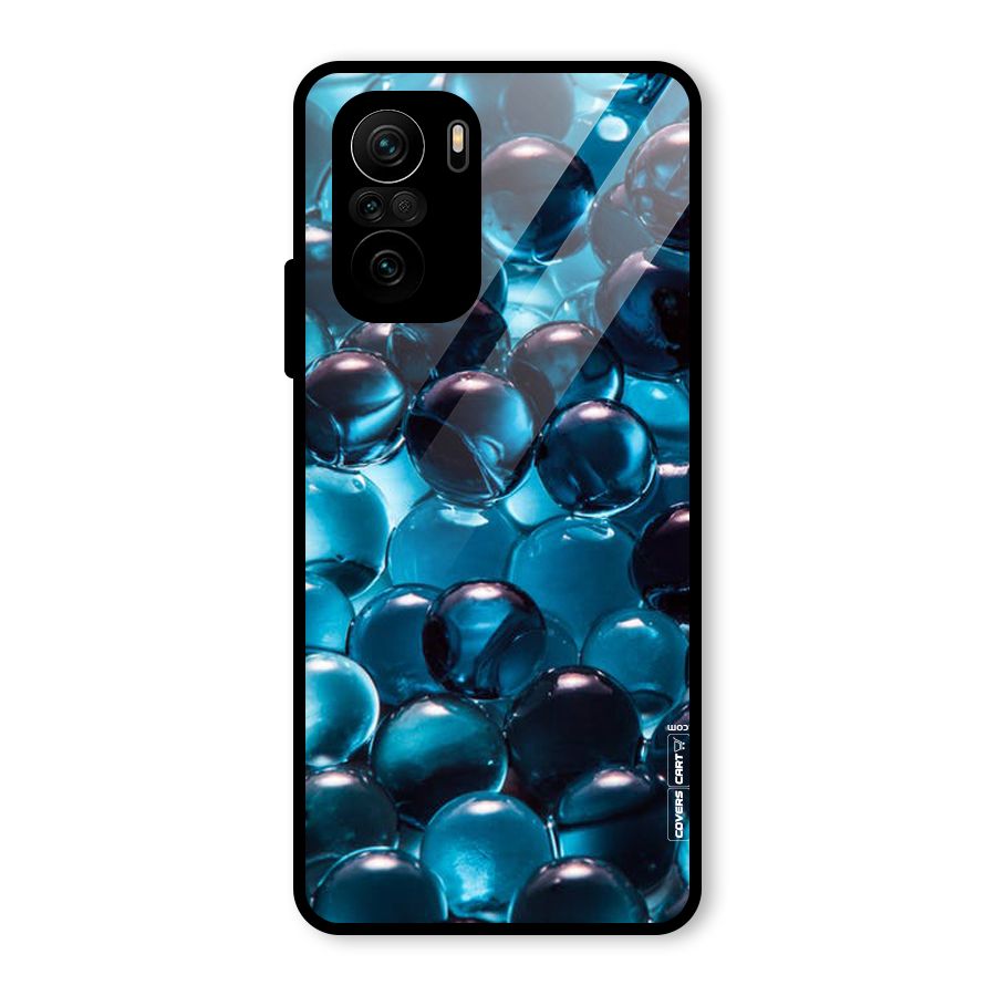 Blue Abstract Balls Glass Back Case for Mi 11x