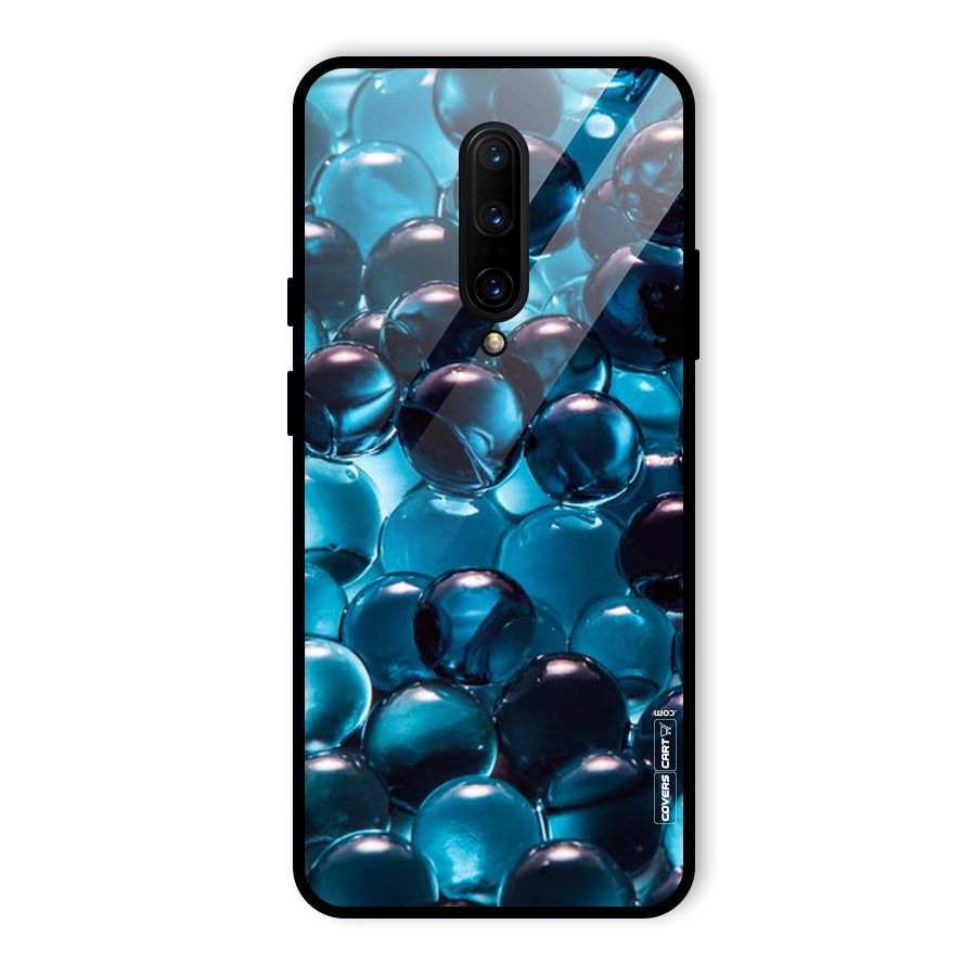 Blue Abstract Balls Glass Back Case for OnePlus 7 Pro