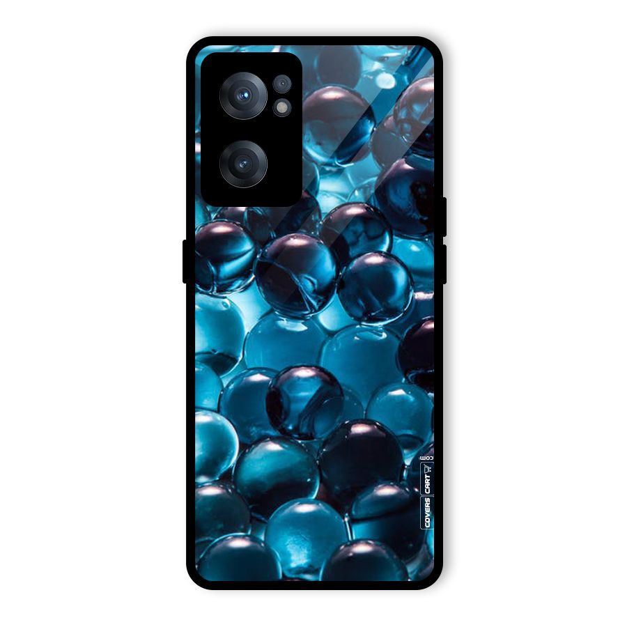 Blue Abstract Balls Glass Back Case for OnePlus Nord CE 2 5G