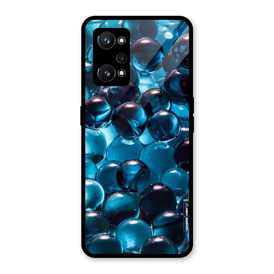 Blue Abstract Balls Glass Back Case for Realme GT Neo 3T