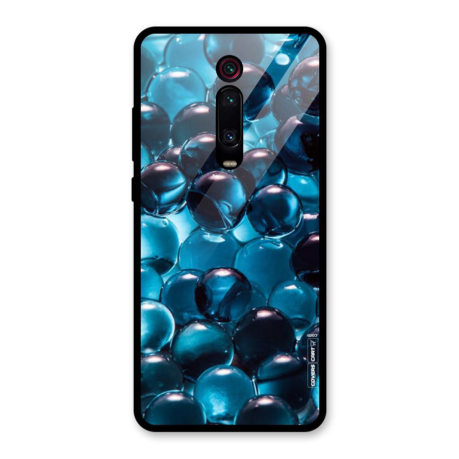 Blue Abstract Balls Glass Back Case for Redmi K20 Pro