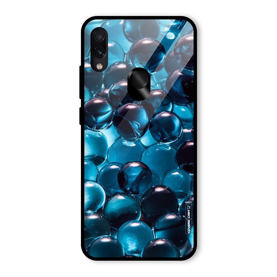 Blue Abstract Balls Glass Back Case for Redmi Note 7 Pro