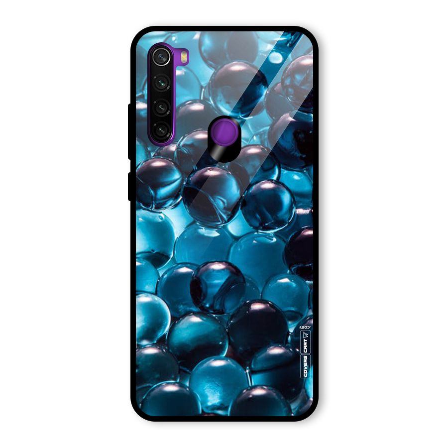 Blue Abstract Balls Glass Back Case for Redmi Note 8