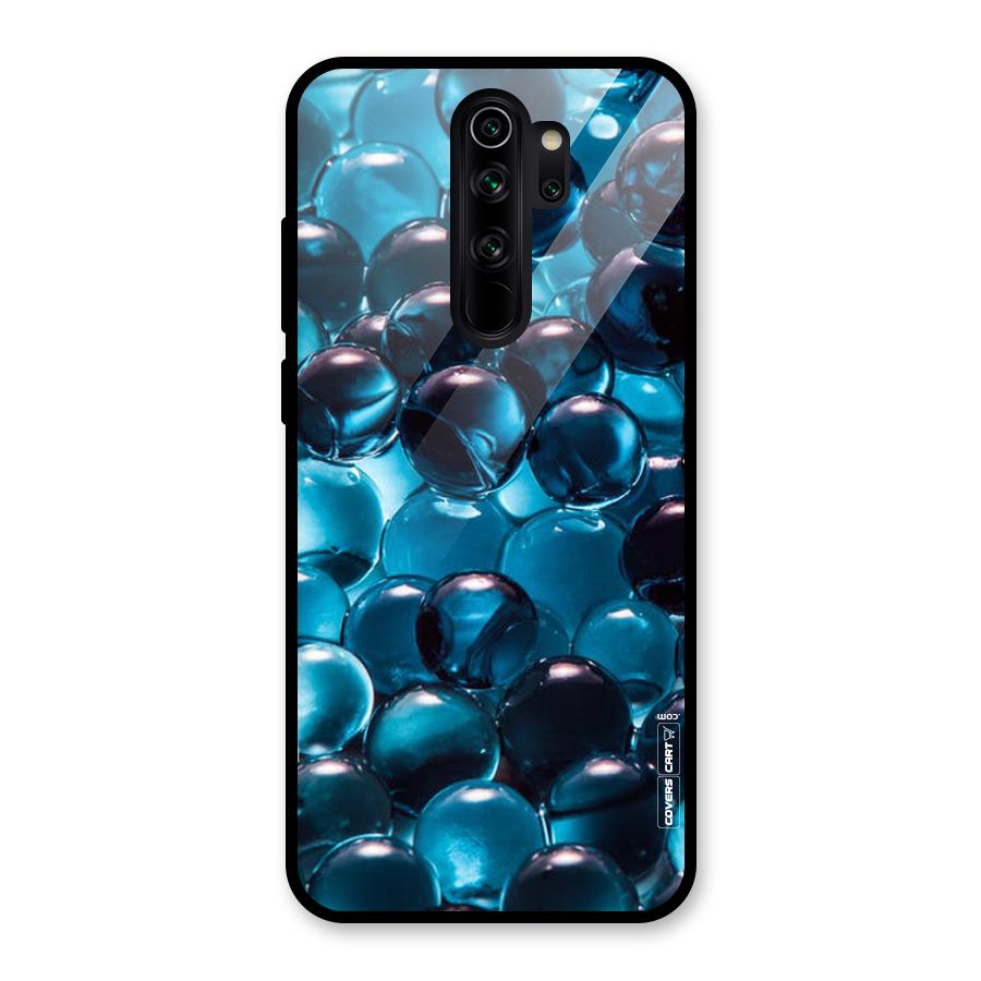 Blue Abstract Balls Glass Back Case for Redmi Note 8 Pro