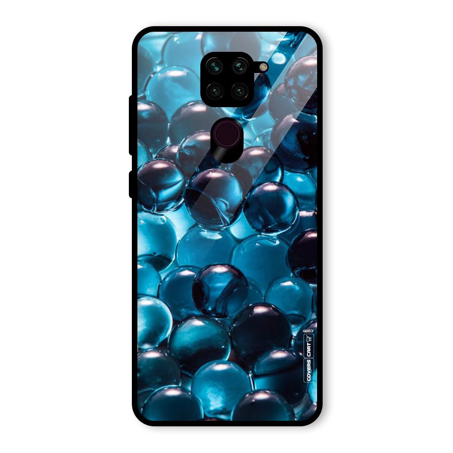 Blue Abstract Balls Glass Back Case for Redmi Note 9