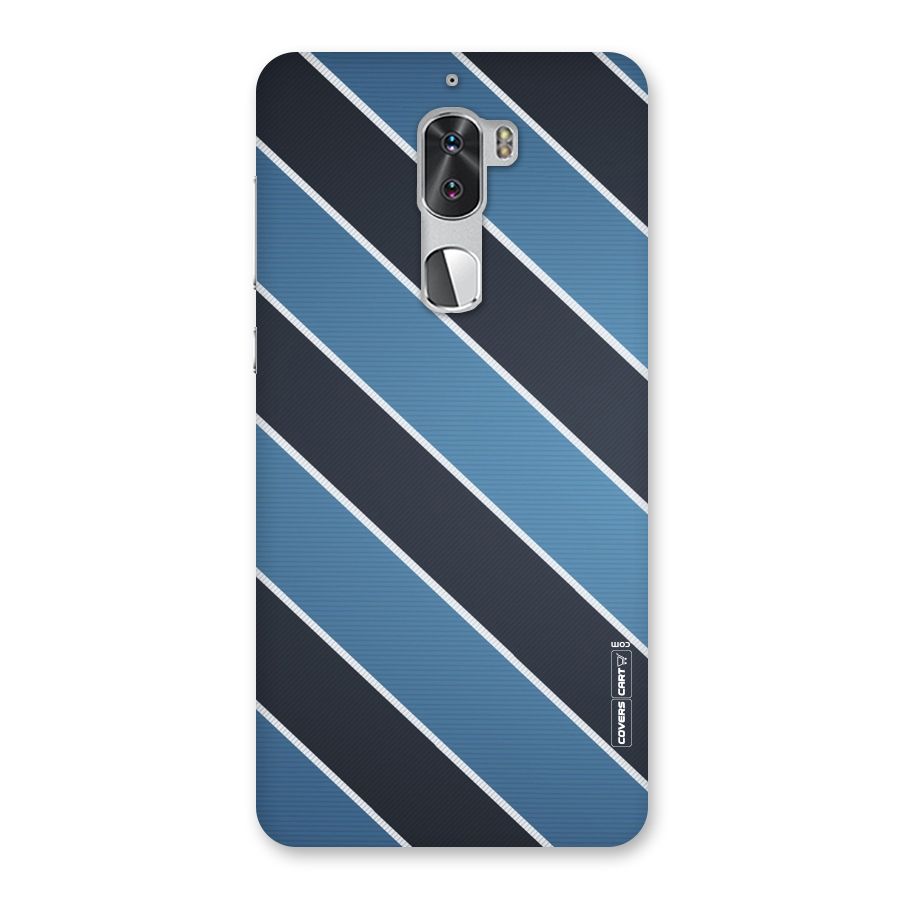 Blue Black Stripes Back Case for Coolpad Cool 1
