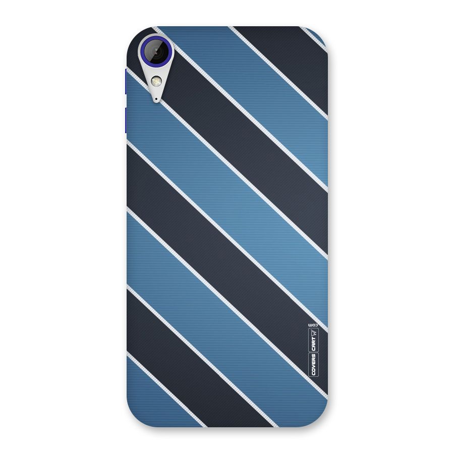 Blue Black Stripes Back Case for Desire 830