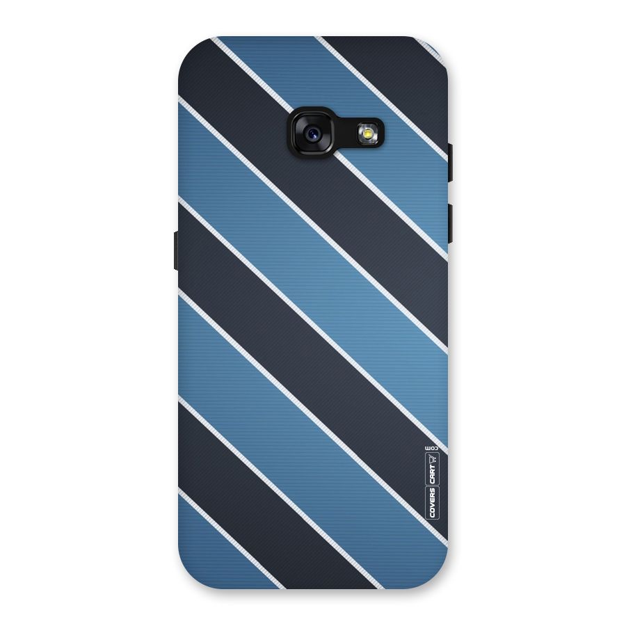 Blue Black Stripes Back Case for Galaxy A3 (2017)