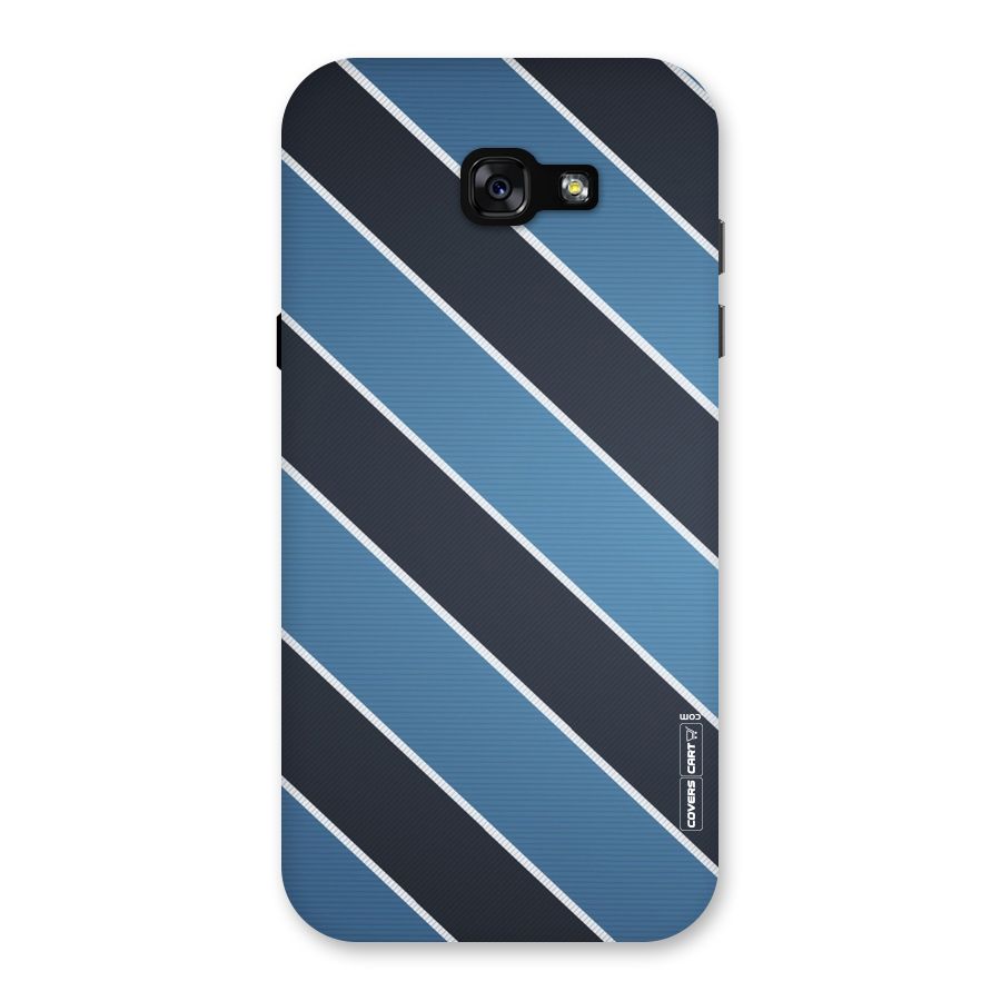 Blue Black Stripes Back Case for Galaxy A7 (2017)