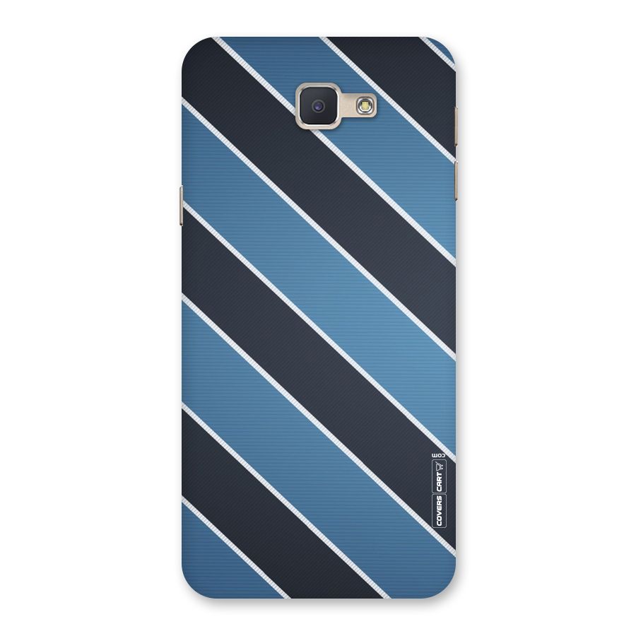 Blue Black Stripes Back Case for Galaxy J5 Prime