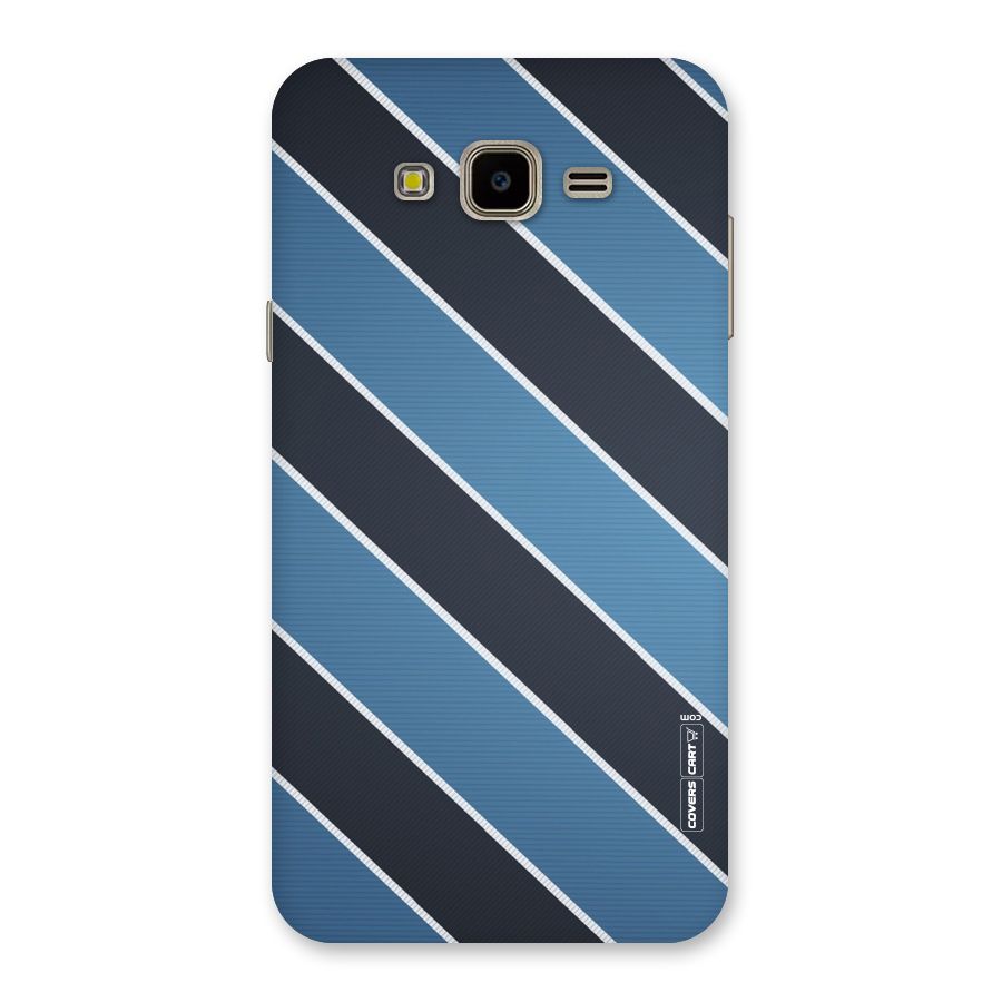 Blue Black Stripes Back Case for Galaxy J7 Nxt