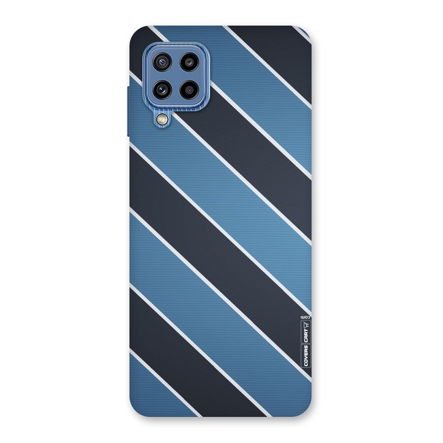 Blue Black Stripes Back Case for Galaxy M32