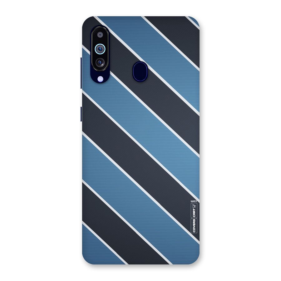 Blue Black Stripes Back Case for Galaxy M40