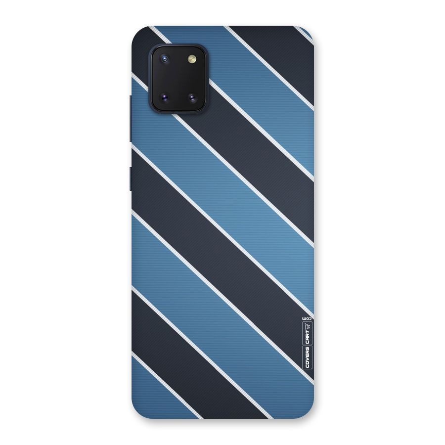 Blue Black Stripes Back Case for Galaxy Note 10 Lite