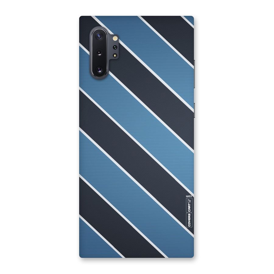 Blue Black Stripes Back Case for Galaxy Note 10 Plus