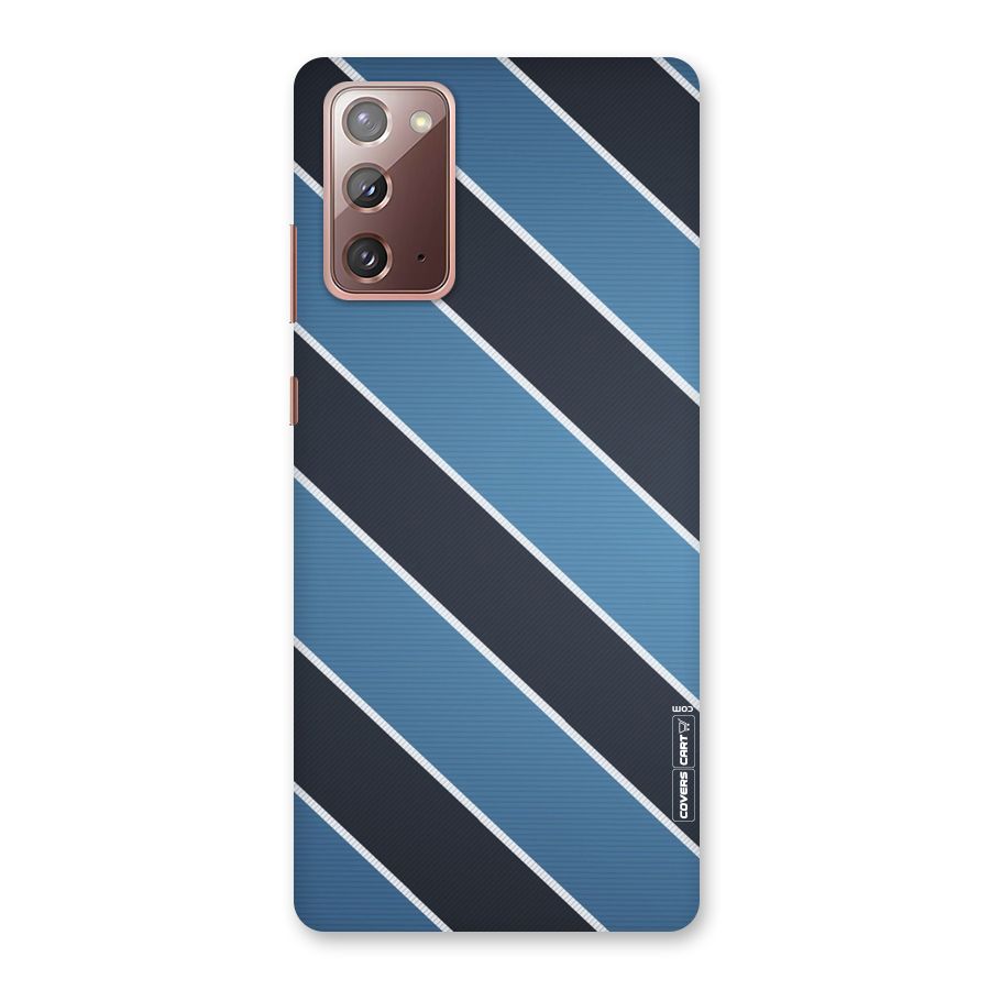 Blue Black Stripes Back Case for Galaxy Note 20