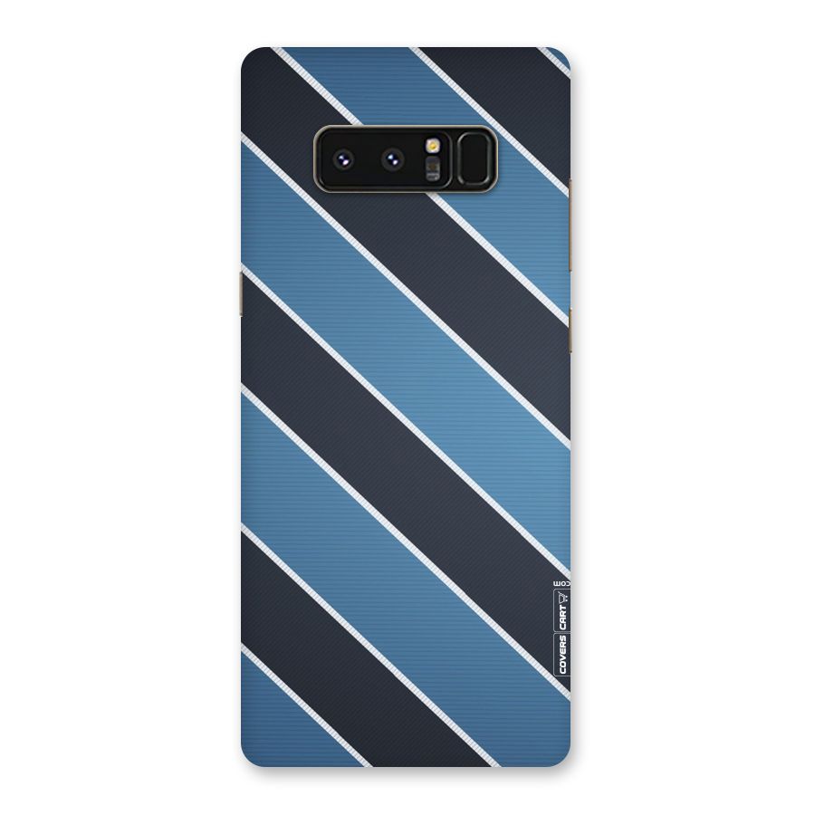 Blue Black Stripes Back Case for Galaxy Note 8